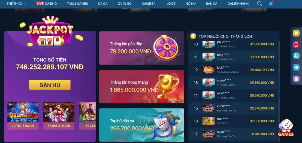 Chơi nổ hũ trên app LC79
